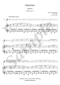Stückchen, op. 68, no. 5 - Flute