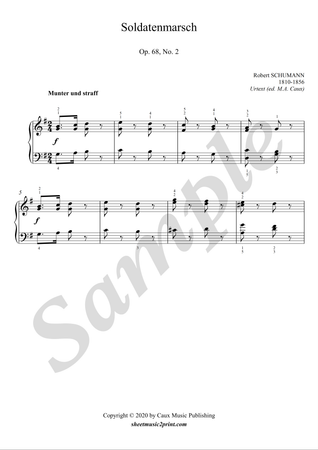 Soldatenmarsch, op. 68, no. 2 -- Urtext