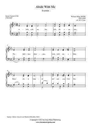 Abide with Me - Piano