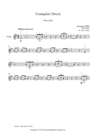 Triumphal March from <em>Aida</em>