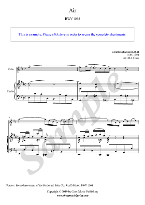 Air in D Major, BWV 1068