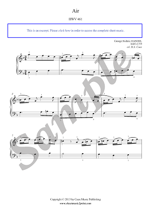 Air in D minor, HWV 461