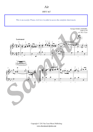 Air in G minor, HWV 467