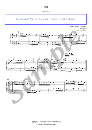Air in B flat Major, HWV 471