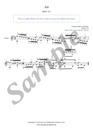 Air in G Major, HWV 471