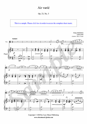 Air varié, Op. 23, No. 3