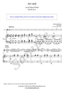 Dancla : Air varié, Op. 89, No. 5 - Viola