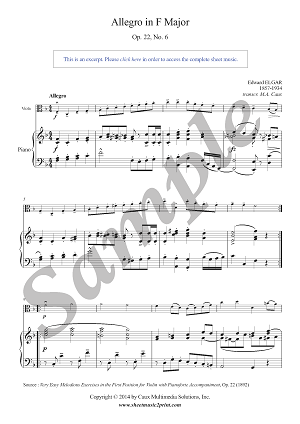Allegro in F Major, Op. 22, No. 6
