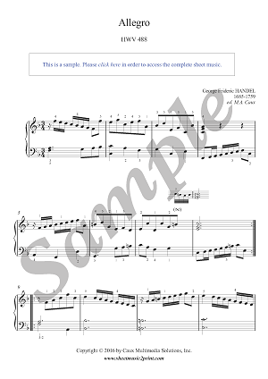 Allegro in F Major, HWV 488