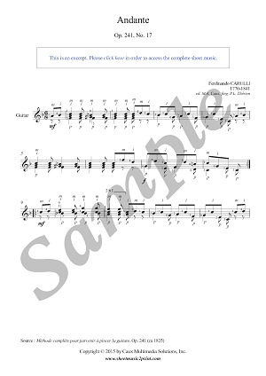 Andante in F Major, Op. 241, No. 17