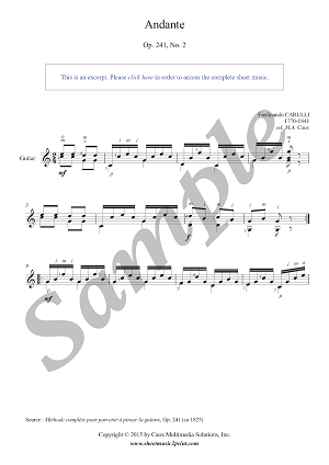 Andante in C Major, Op. 241, No. 2