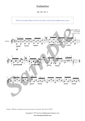Andantino in G Major, Op. 241, No. 5