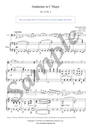Andantino in C Major, Op. 22, No. 4