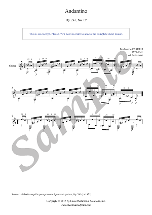 Andantino in A minor, Op. 241, No. 19