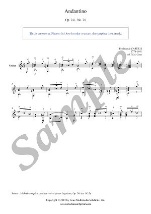 Andantino in A minor, Op. 241, No. 20