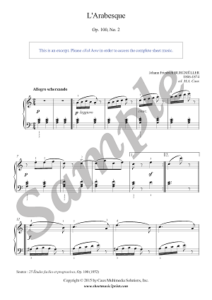 Arabesque, Op. 100, No. 2