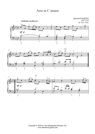 Aria in C minor