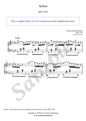Arioso BWV 1056