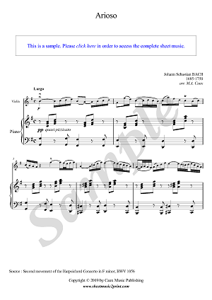 Arioso BWV 1056