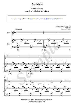 Ave Maria - B flat Major