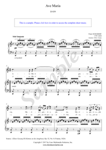 Schubert : Ave Maria - C Major