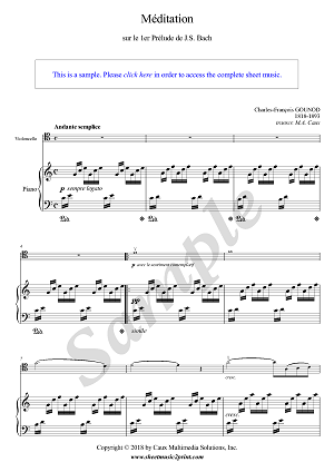 Gounod : Ave Maria - Cello