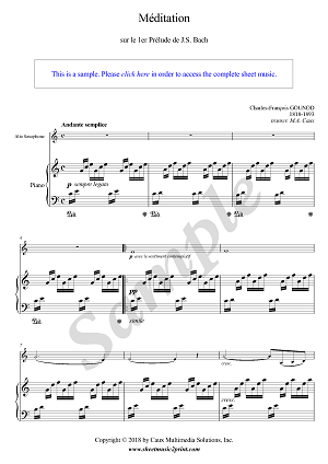 Gounod : Ave Maria - Saxophone