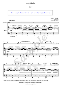 Schubert : Ave Maria - Cello