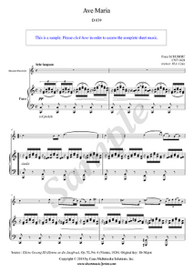 Schubert : Ave Maria - Descant Recorder