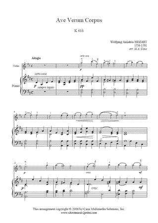 Ave verum corpus, K 618