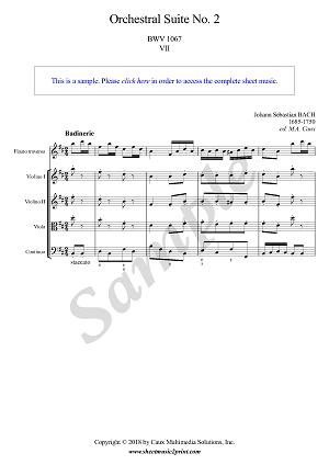 Orchestral Suite No. 2, BWV 1067 (7/7 : Badinerie)
