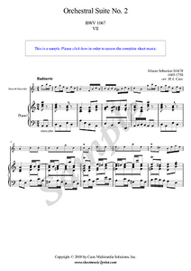 Bach : Badinerie BWV 1067 - Descant Recorder