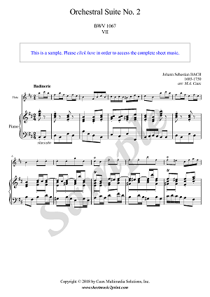 Bach : Badinerie BWV 1067 - Flute