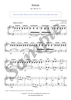 Ballade, Op. 100, No. 15