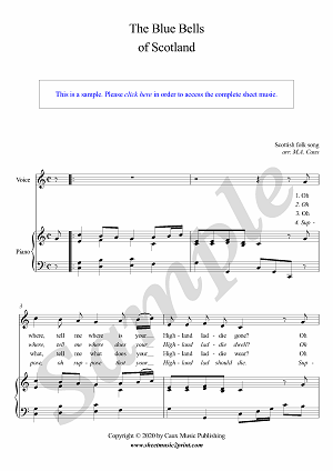 The Blue Bells of Scotland - C Major