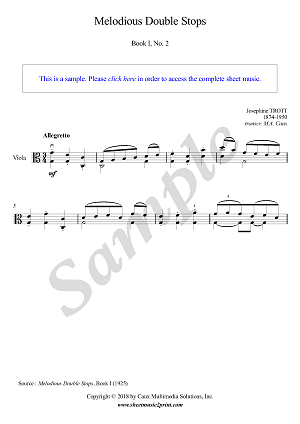 Melodious Double Stops, Book I, No. 2
