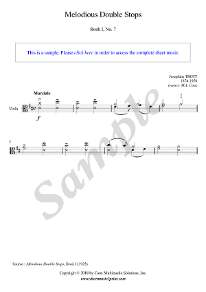 Melodious Double Stops, Book I, No. 7
