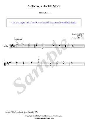 Melodious Double Stops, Book I, No. 8