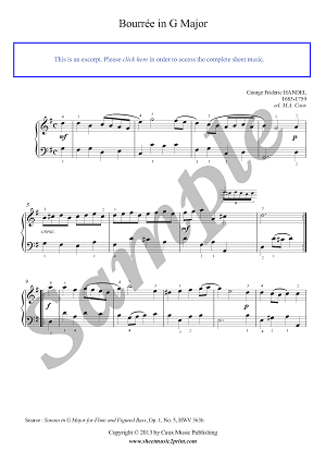 Sonata in G Major, Op. 1, No. 5, HWV 363b (4/5)