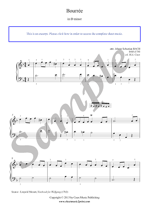 Bourrée in D minor