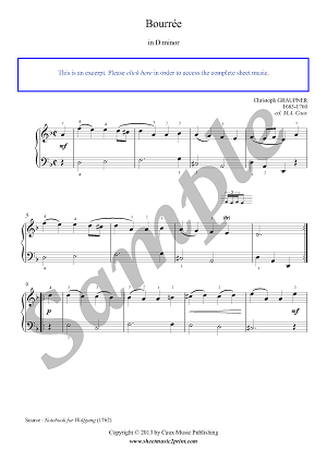 Bourrée in D minor