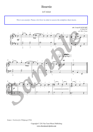 Bourrée in E minor