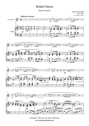 Wagner : Bridal Chorus - Clarinet