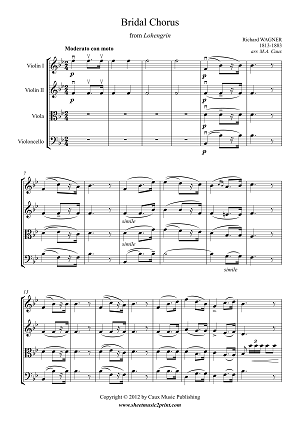 Wagner : Bridal Chorus - String Quartet