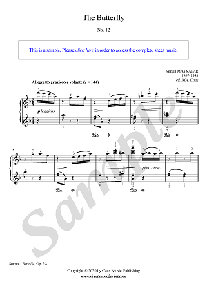 The Butterfly, Op. 28, No. 12
