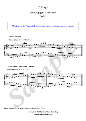 C Major - Grade 1