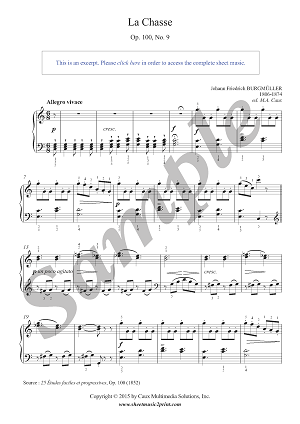 La Chasse, Op. 100, No. 9