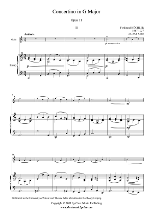 Concertino in G Major, Op. 11 (2/3)