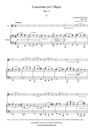 Concertino in C Major, Op. 11 (2/3)