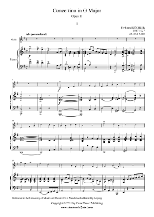 Concertino in G Major, Op. 11 (1/3)